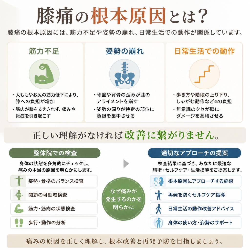 膝痛の原因を理解する
