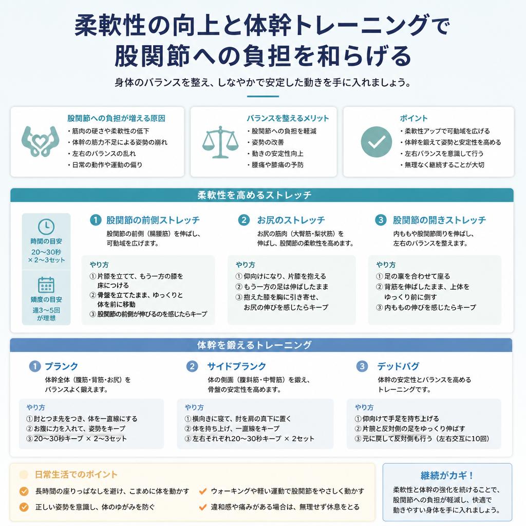 4. 柔軟性向上と体幹トレーニング