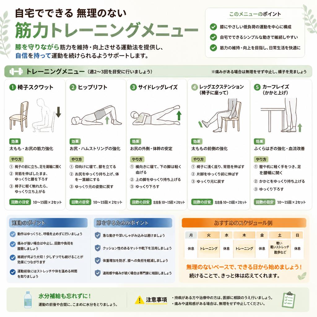 無理のない筋力トレーニング