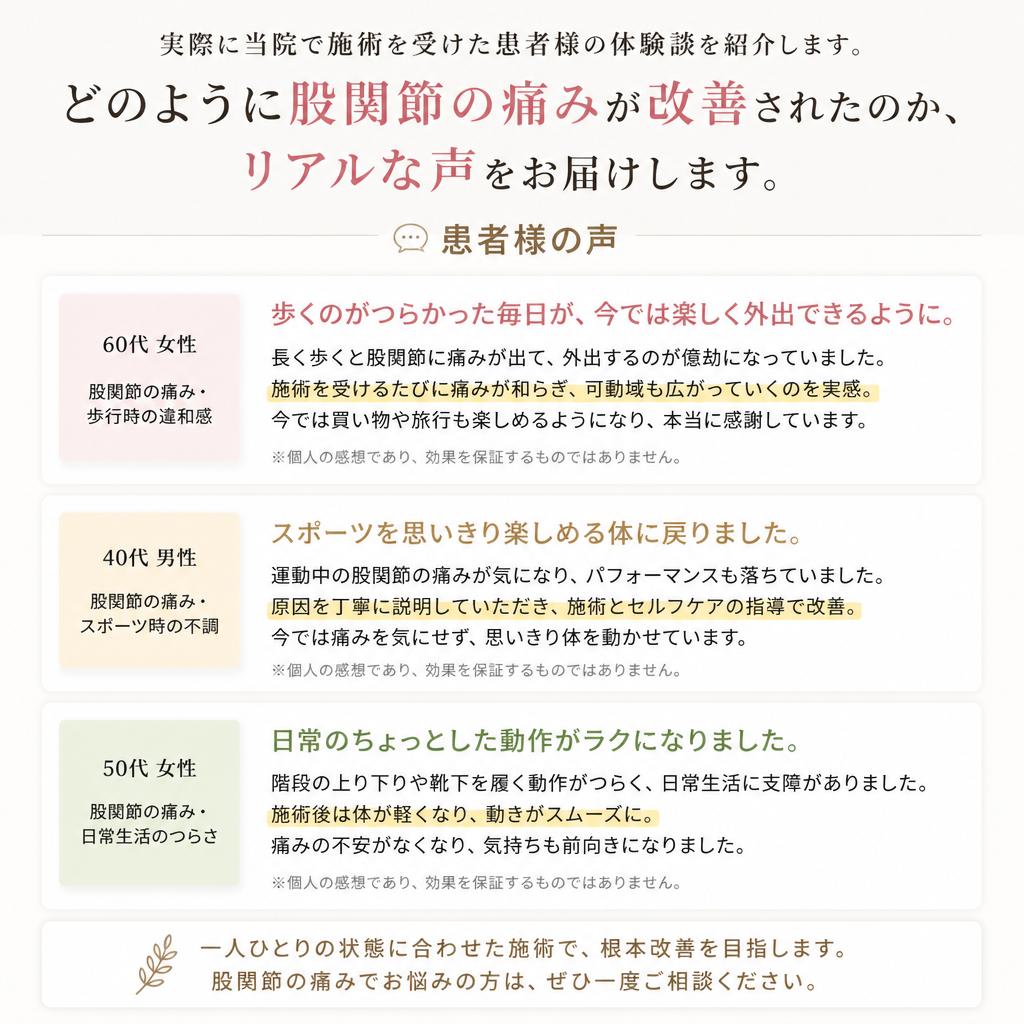 患者様の声