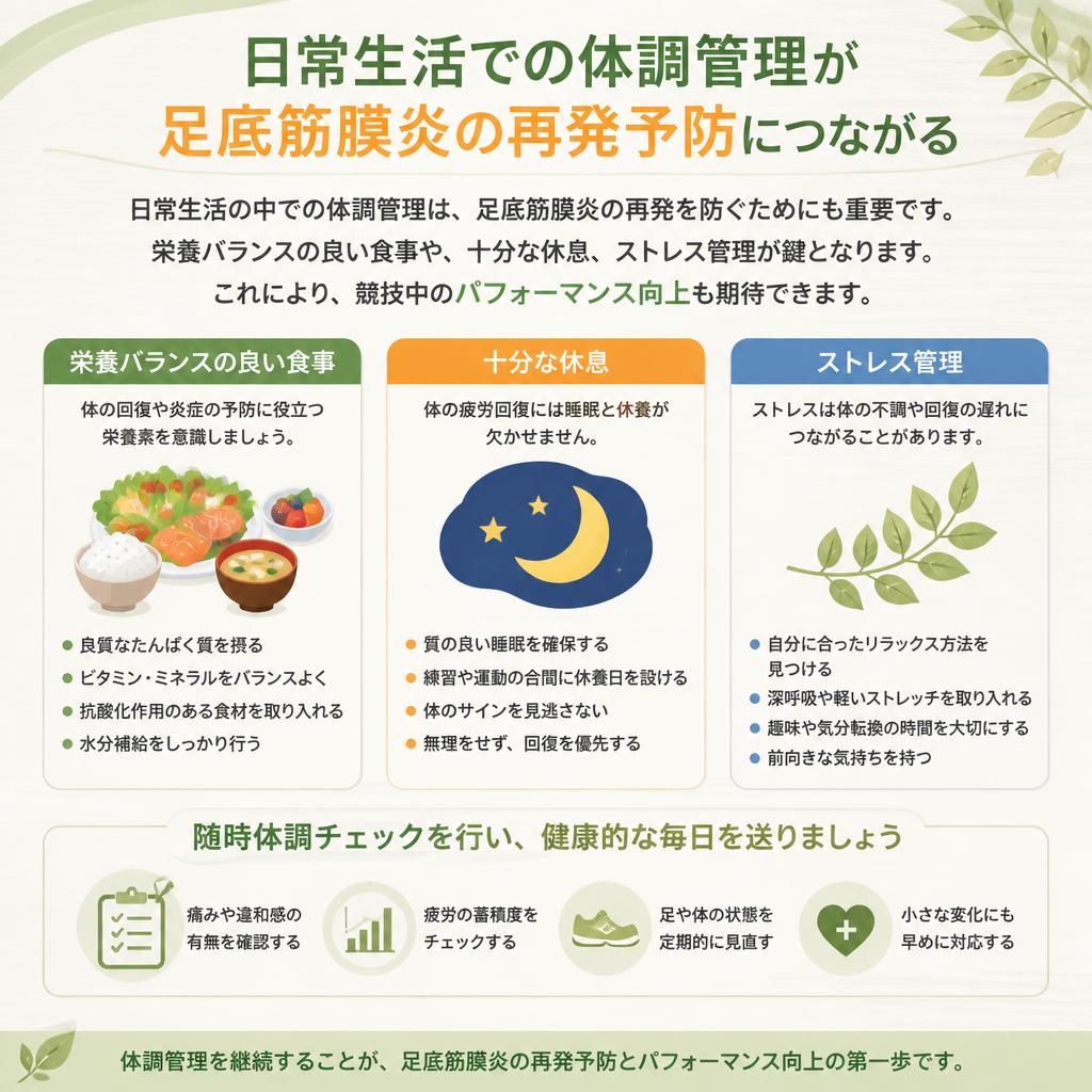 体調管理と予防