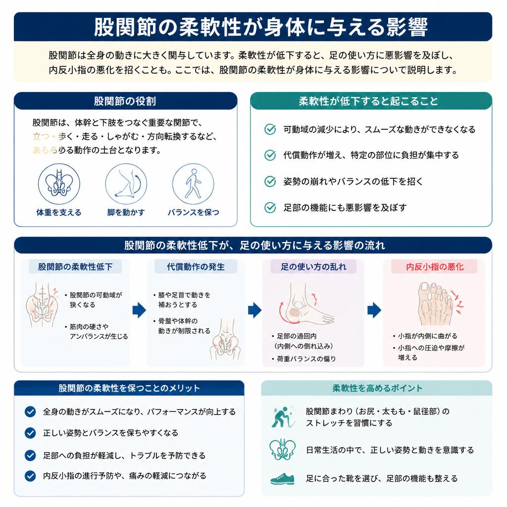 股関節の柔軟性の重要性