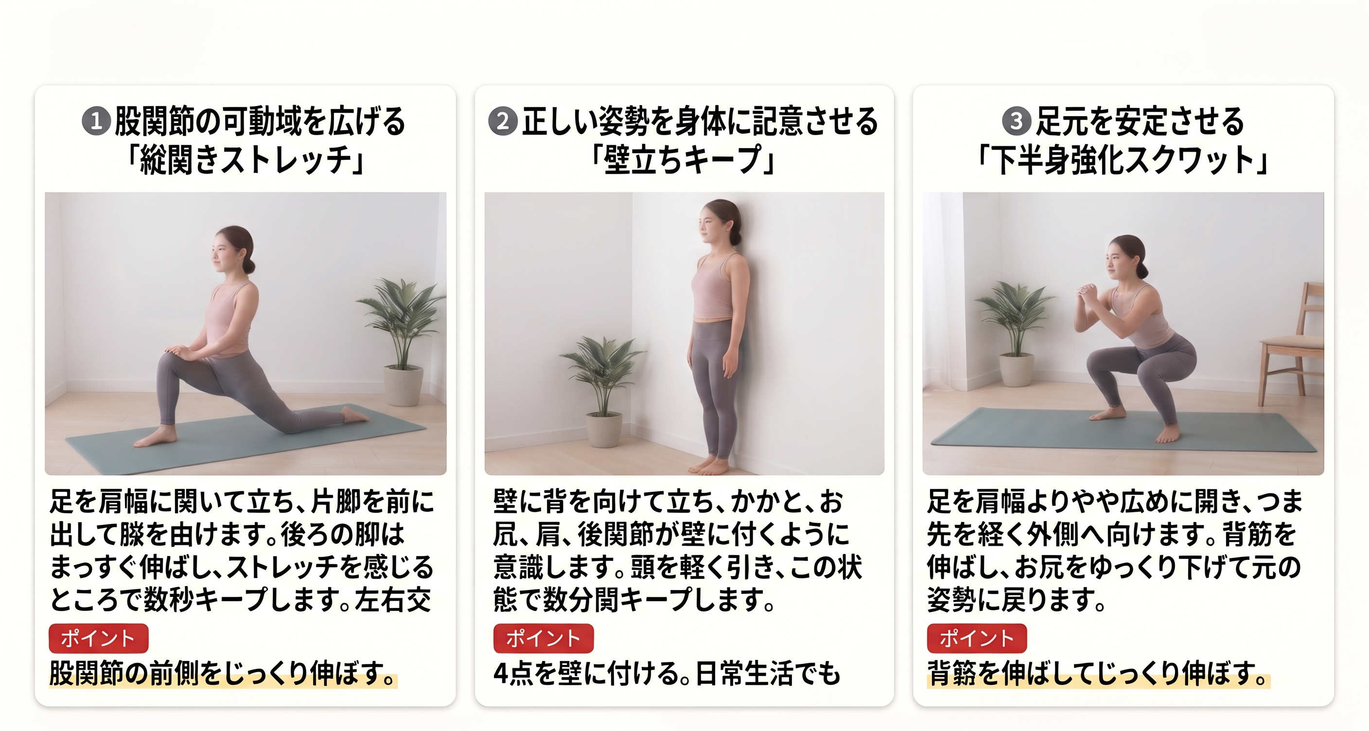 お勧めのエクササイズ紹介