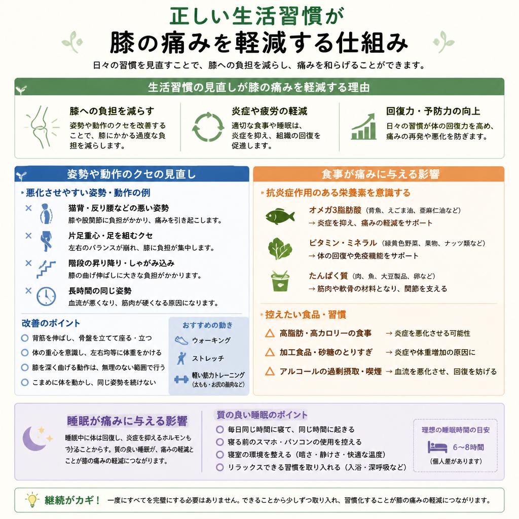生活習慣が痛みに与える影響