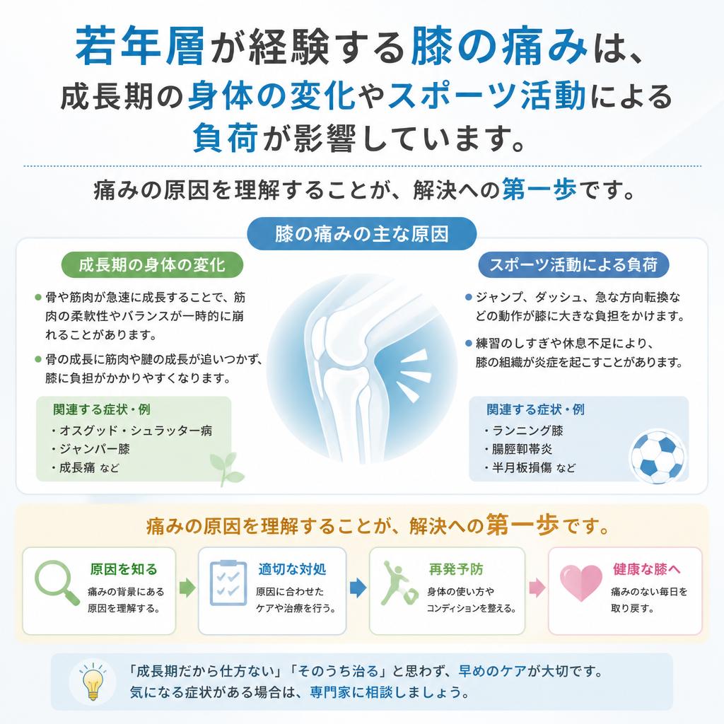 膝の痛みの原因とメカニズム