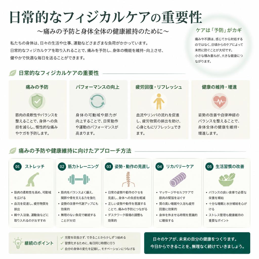 フィジカルケアの重要性